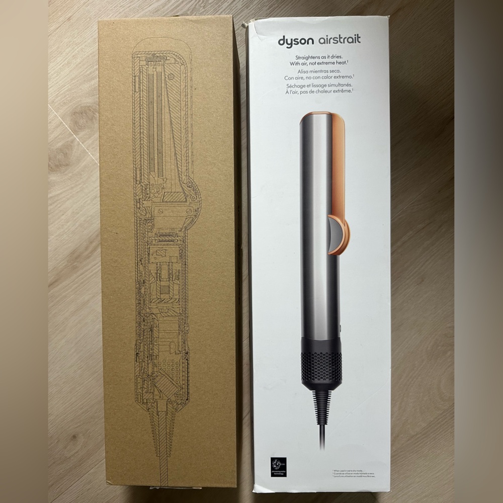 Dyson Air Strait Copper and Silver - Very Slightly Used